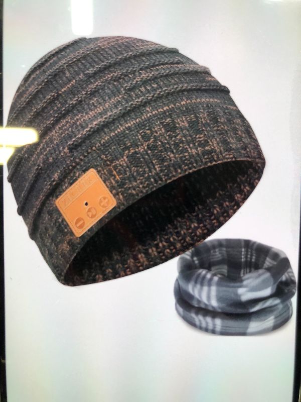 Photo 1 of BLUETOOTH BEANIE FOR MEN/WOMEN WINTER HAT BLACK-COFFEE