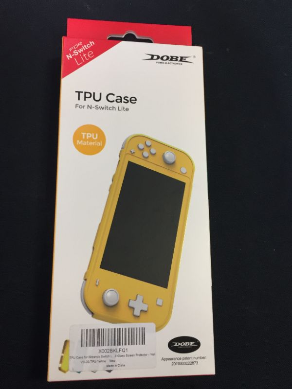 Photo 2 of TPU Case Compatible with Switch Lite, Clear Protective Case Compatible with Switch Lite with Tempered Glass Screen Protector - Yellow