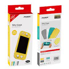 Photo 1 of TPU Case Compatible with Switch Lite, Clear Protective Case Compatible with Switch Lite with Tempered Glass Screen Protector - Yellow