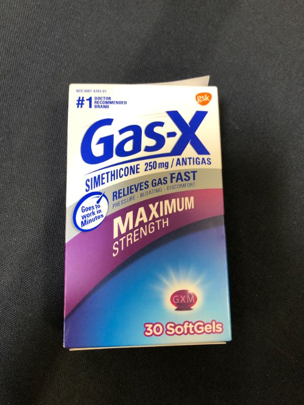 Photo 1 of Gas-X Maximum Strength Gas Relief Softgels with Simethicone 250 mg - 30 Count
EXP MARCH 2023