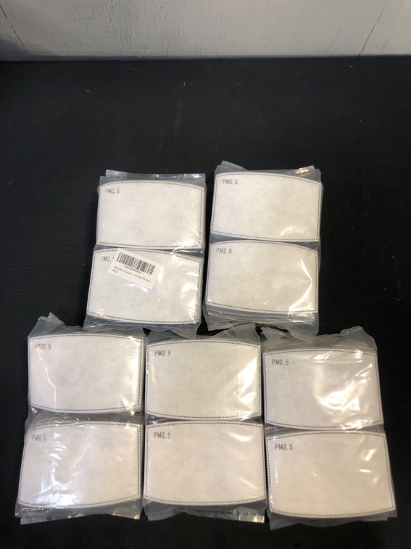 Photo 2 of 100PCS PM 2.5 Activated Carbon Filters,5 Layers Replaceable Anti Haze Filter Paper, Pack of 5
