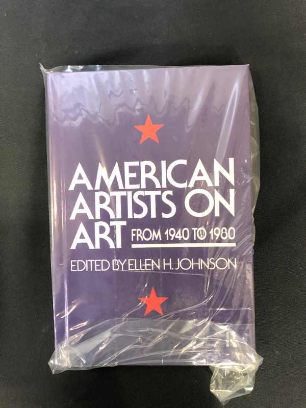 Photo 2 of American Artists On Art: From 1940 To 1980 (Icon Editions) 1st Edition