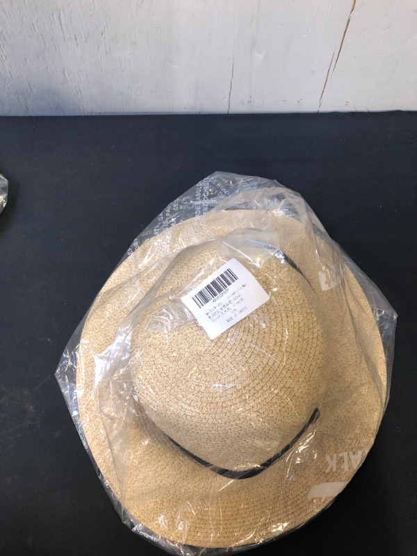 Photo 2 of FURTALK Womens Wide Brim Sun Hat with Wind Lanyard UPF Summer Straw Sun Hats for Women, Medium
