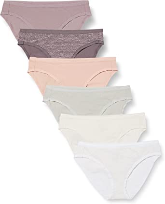 Photo 1 of Amazon Essentials Women's Cotton Bikini Brief Underwear, Multipacks - 6 PCK
MEDIUM