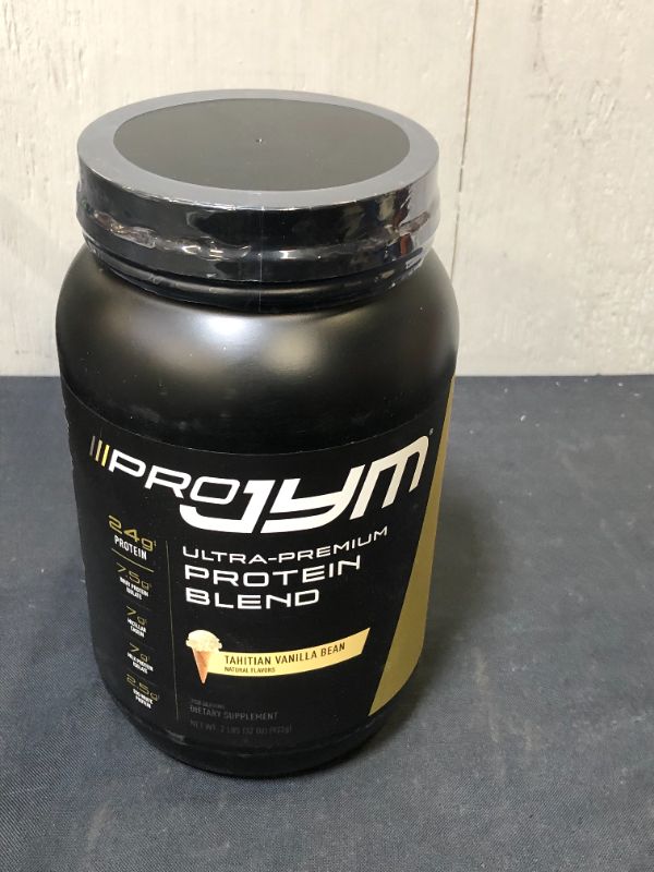 Photo 1 of Pro Jym Protein Powder - Egg White, Milk, Whey protein isolates & Micellar Casein | JYM Supplement Science | Tahitian Vanilla Bean Flavor, 2 Lb
EXP 11/01/2023
