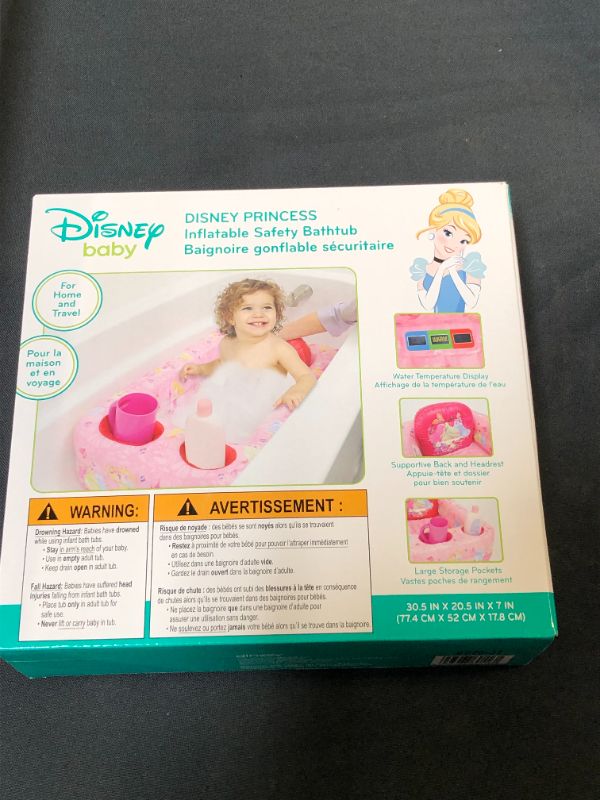 Photo 2 of Disney Princess Inflatable Safety Bathtub Pink
