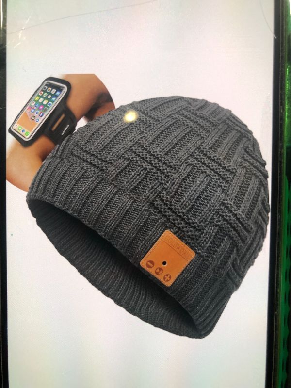 Photo 1 of GOLDWORLD BLUETOOTH BEANIE HAT FOR MEN/WOMEN DARK GREY