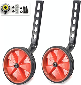 Photo 1 of YJIA a Pair of BicycleTtraining Wheels for 12 14 16 18 20 inch Single Speed Bicycle Training Stabilizer
