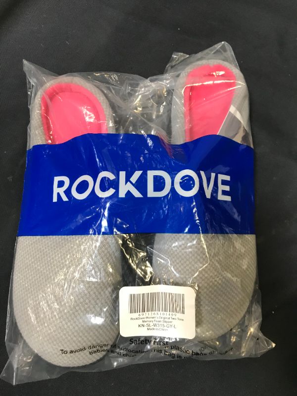 Photo 2 of RockDove Women's Birdseye Knit Memory Foam Slipper --- SIZE LARGE 
