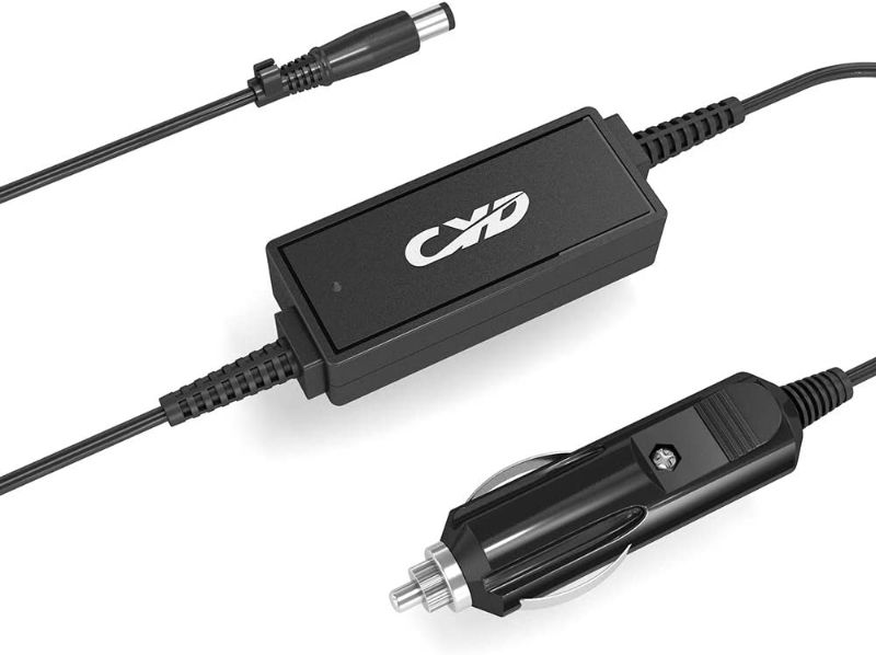 Photo 1 of CYD Laptop car Charger 65w Replacement for hp Pavilion n17908 g4 g6 g7 dv3 dv4 dv5 dv7 dm4 v85 613153-001 compaq nc6400 nc2400 nc4400 nc6320 nc6400 nw8440 3.3ft Notebook Power ac Adapter Supply Cord
