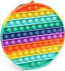 Photo 1 of 2 pack big size push pop bubble sensory toy multi color 