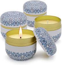 Photo 1 of 4 pack winbattle scented candle CITRONELLA