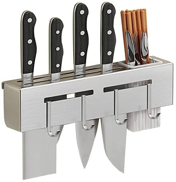 Photo 1 of 
Knife Holder for Wall, Multifunction Stainless Steel Knife Block Kitchen knife Rack (12 inch)