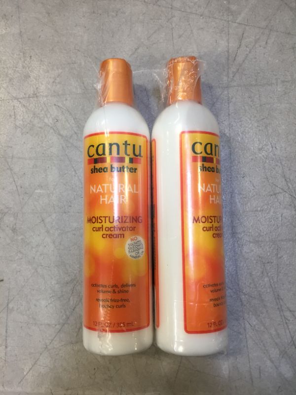 Photo 1 of 2 PACK Cantu Shea Butter for Natural Hair Moisturizing Curl Activator Cream, 12 Fl Oz