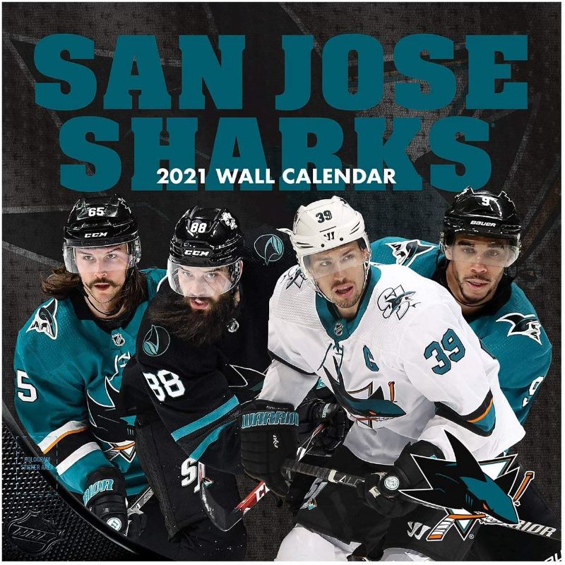 Photo 1 of 3 PACK - TURNER Sports San Jose Sharks 2021 12X12 Team Wall Calendar (21998011954)