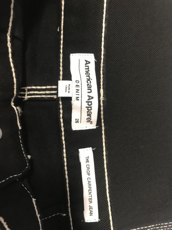 Photo 3 of American Apparel Women's Crop Carpenter Jean 26
