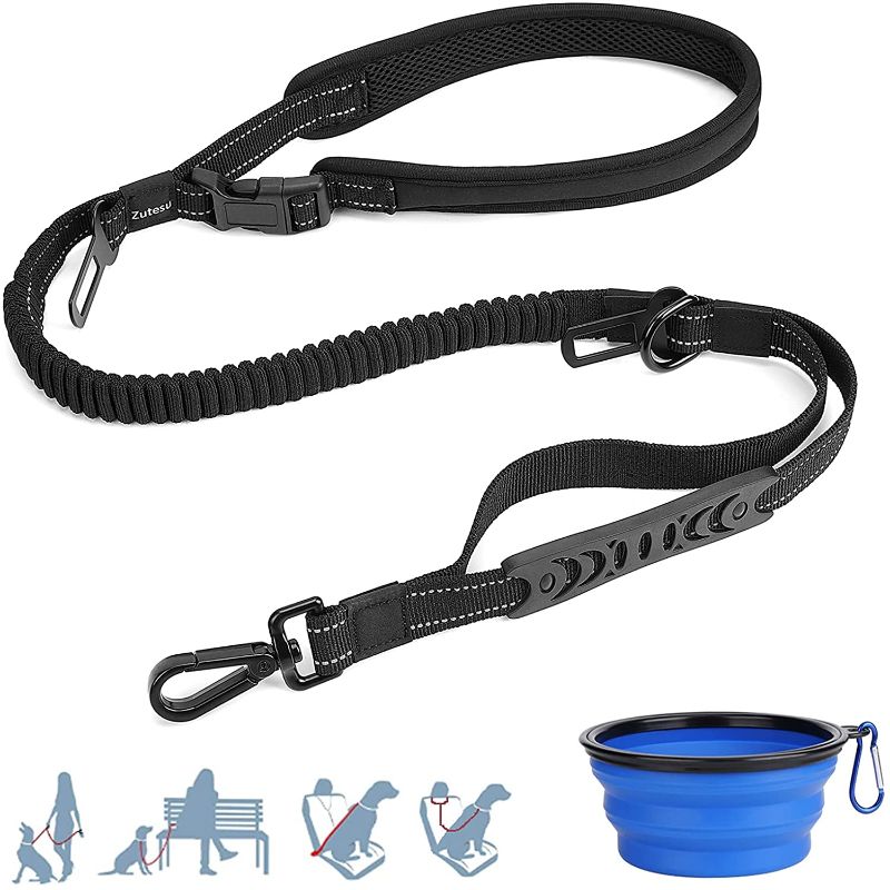 Photo 1 of  6 FT  Dog Leash with Comfortable Padded and Collapsible Dog Bowl