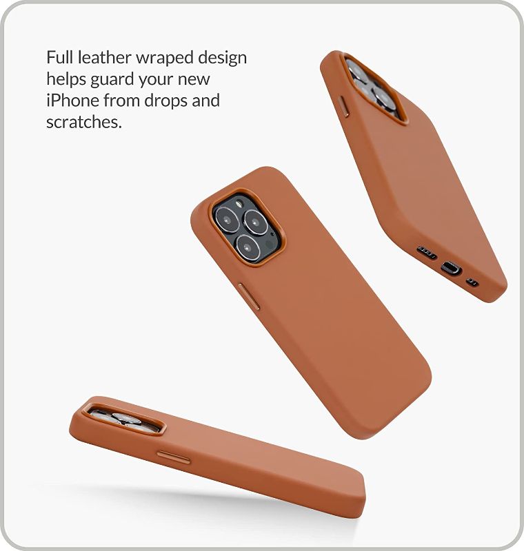 Photo 2 of  iPhone 13 Pro Leather Case Caramel
