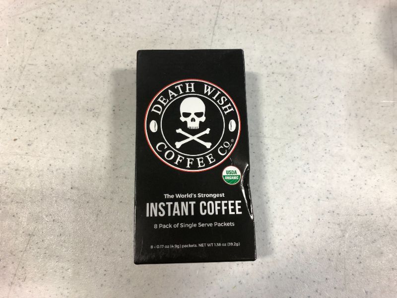 Photo 2 of Death Wish Coffee Co., Instant Coffee, Single Serve Packets, Net wt. 1.38 Oz (Pack of 8)
