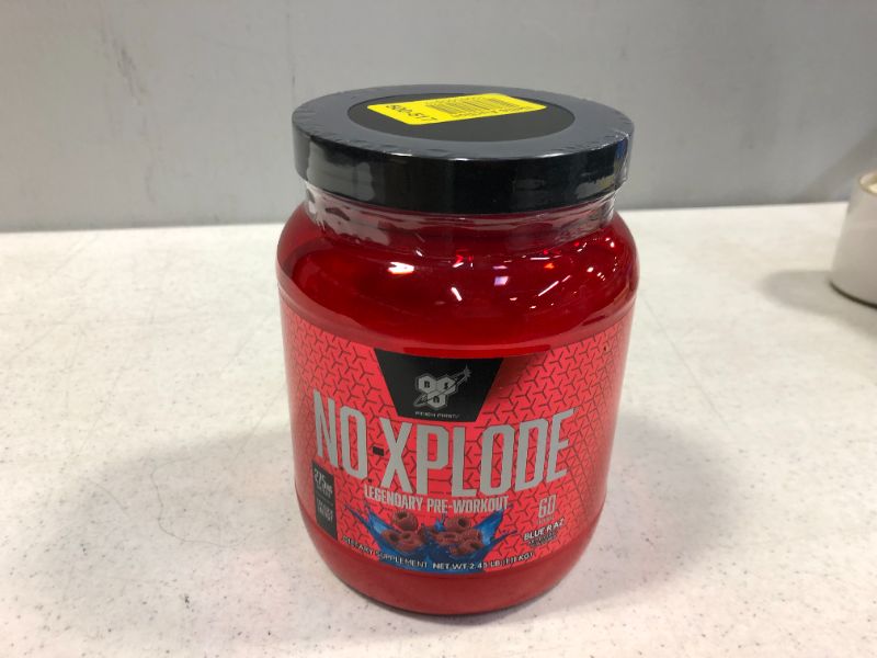 Photo 2 of BSN N.O.-XPLODE Pre Workout Powder, Energy Supplement for Men and Women with Creatine and Beta-Alanine, Flavor: Blue Raz, 60 Servings
