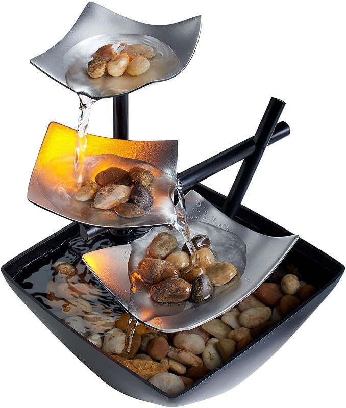 Photo 1 of  Indoor 3-Tier Relaxation Tabletop Fountain