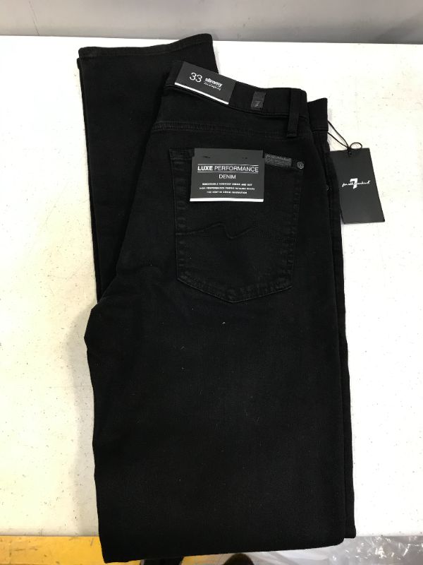 Photo 2 of 7 For All Mankind Mens Slimmy Slim Fit Jeans 33
