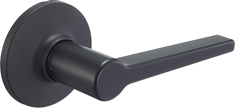 Photo 3 of Amazon Basics Manchester Dummy Door Lever - Matte Black
