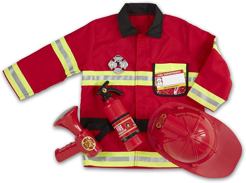 Photo 1 of Melissa & Doug Fire Chief Role Play Costume Dress-Up 
