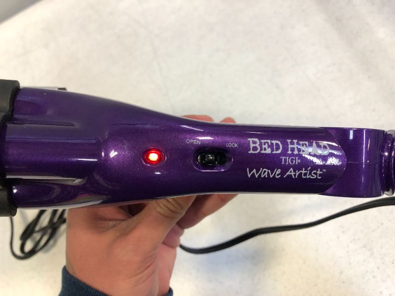 Photo 3 of Bed Head Wave Artist Ceramic Deep Hair Waver for Beachy Waves, Purple
