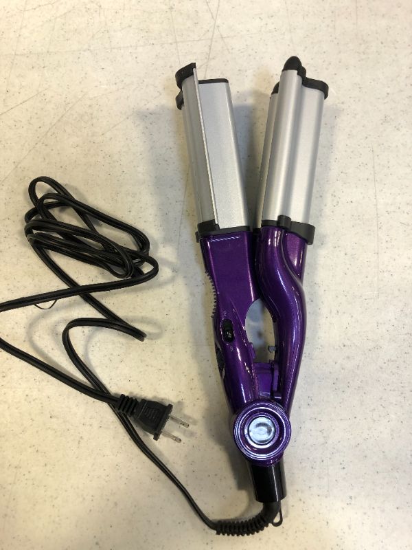 Photo 1 of Bed Head Wave Artist Ceramic Deep Hair Waver for Beachy Waves, Purple
