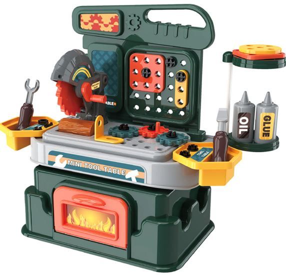 Photo 1 of Bowa - Kids Mini Construction Workbench Tool Toy 46Pcs
