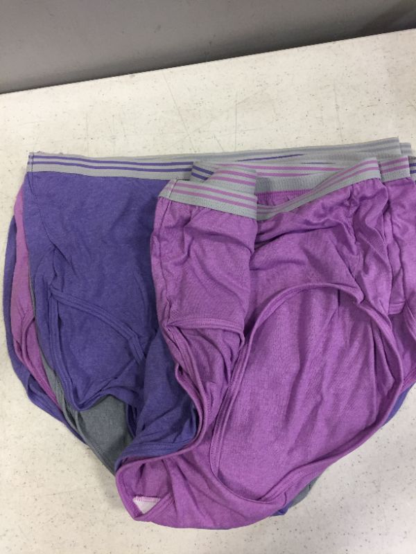 Photo 1 of FIT FOR ME WOPMENS UNDERWEAR SIZE 10 
10 PACK PINK PURPLE GREY