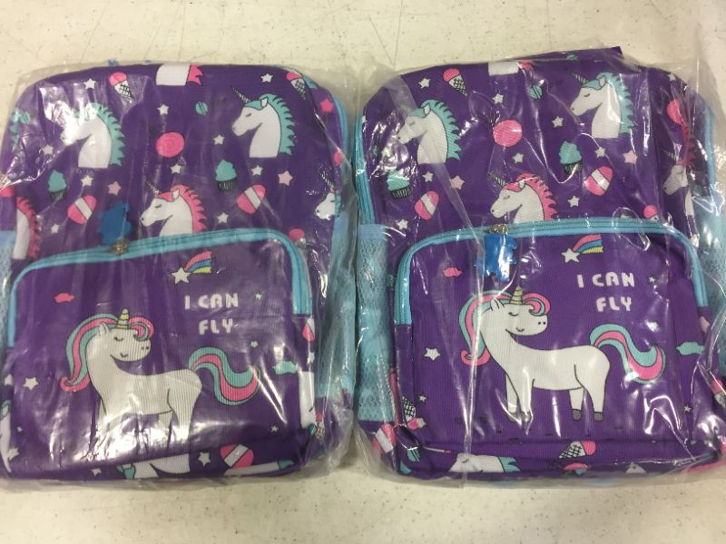 Photo 1 of 2 PACK GIRLS UNICORN BACKPACK 