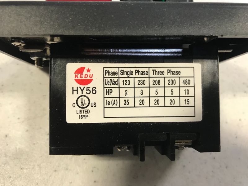 Photo 3 of  Single Phase On/Off Switch
