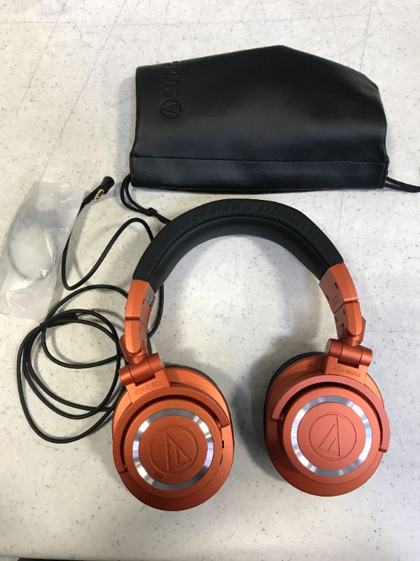 Photo 4 of Audio-Technica ATH-M50XMO Professional Monitor Headphones, Metallic Orange
