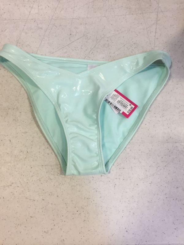 Photo 1 of Juniors' Shiny V-Front Cheeky Bikini Bottom - Xhilaration™ Light Blue
s