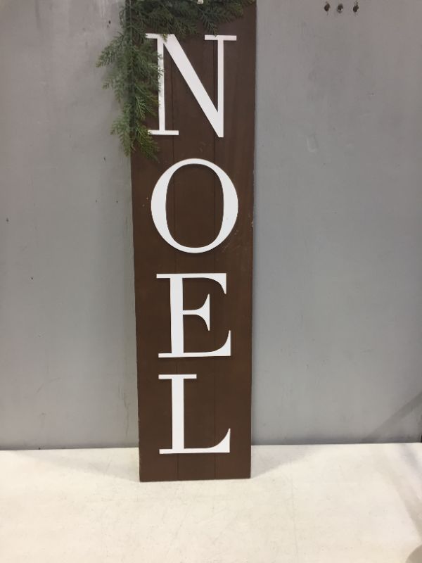 Photo 2 of 10" x 40" Noel Wood Sign Panels Brown - Threshold™
