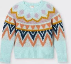 Photo 1 of Girls' Fair Isle Pullover Sweater - Cat & Jack™
L