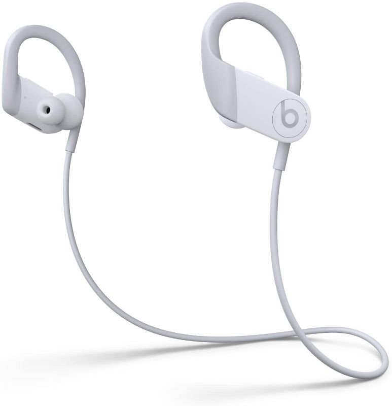 Photo 1 of Powerbeats High-Performance Wireless Earbuds - Apple H1 Headphone Chip, Class 1 Bluetooth Headphones, 15 Hours of Listening Time, Sweat Resistant, Built-in Microphone - White
