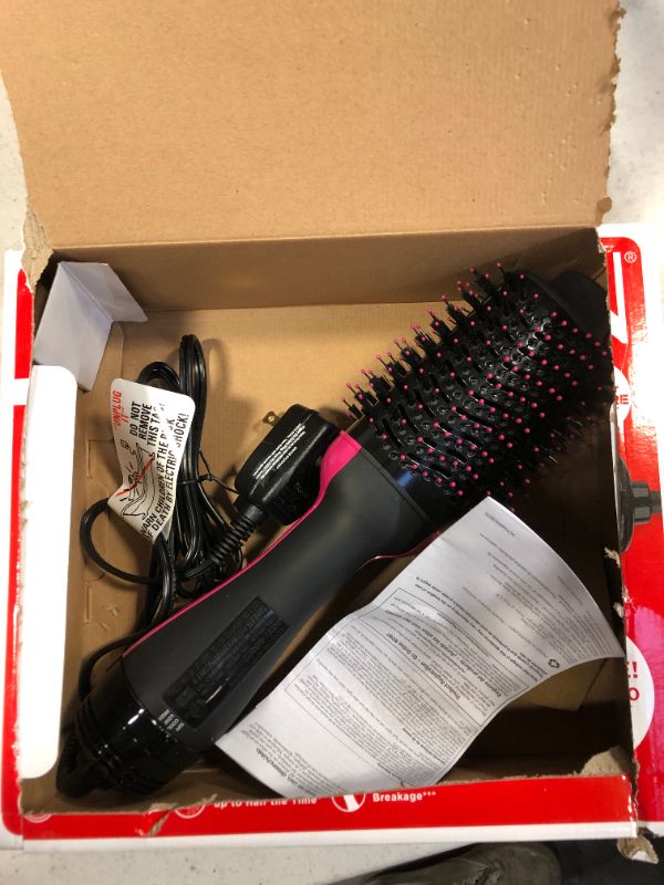 Photo 2 of REVLON One-Step Hair Dryer And Volumizer Hot Air Brush, Black
