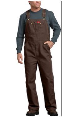 Photo 1 of Dickies mens Bib Overall Rinsed Timber 34 x 32