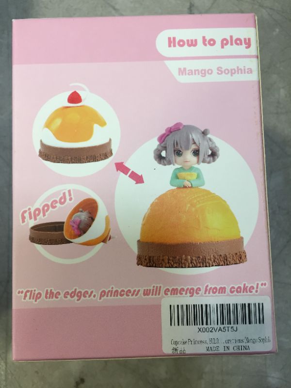 Photo 3 of Cupcake Surprise Scented Princess Figure Doll,Reversible Cake Transform to Mini Cute Princess Doll for Girls Funny Game Gift, Anime Fan’s Souvenir Piece Party Decorations (Mango Sophia)
