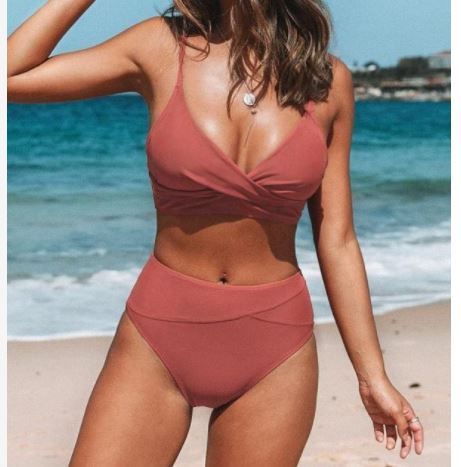 Photo 1 of Marsala Twist High Waisted Bikini Small