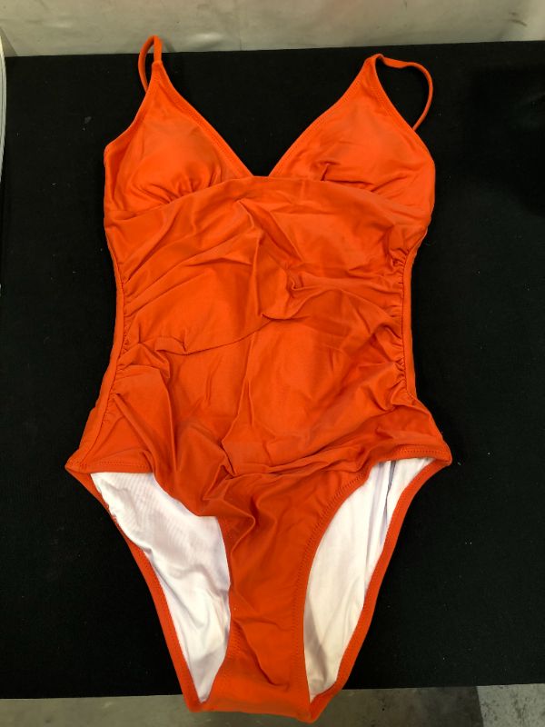 Photo 2 of CUPSHE Bright Day Shirring One Piece Swimsuit Small