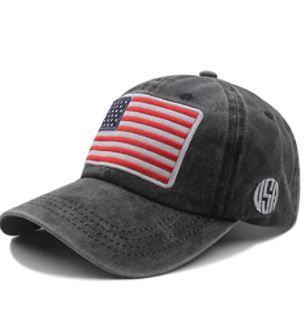 Photo 1 of Ulibanner American Flag Hat, Men's Retro Embroidery Flag Baseball Cap USA Adjustable Patriotic Hat
