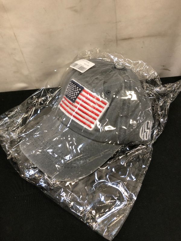 Photo 1 of Ulibanner American Flag Hat, Men's Retro Embroidery Flag Baseball Cap USA Adjustable Patriotic Hat
