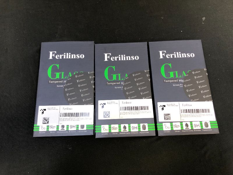 Photo 2 of Ferilinso Designed for iPhone 13 Pro Max Screen Protector, 3 pack of 3 (9 total) HD Tempered Glass with 3 pack of 2 (6 total) Camera Lens Protector, Case Friendly, 9H Hardness, Bubble Free, 5G 6.7 Inch, Easy Installation
