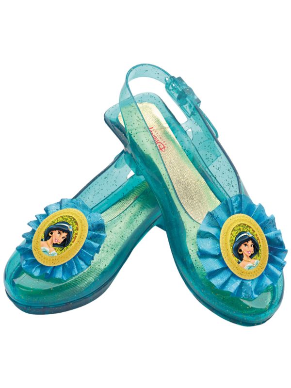 Photo 1 of Disguise DG59288 Girls Disney Jasmine Sparkle Shoes
size One Size