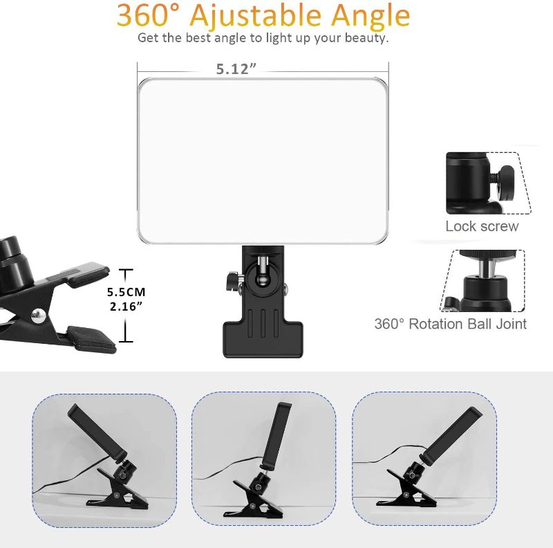 Photo 1 of Cyezcor Video Conference Lighting,Zoom Light,Light for Monitor Clip On,for Remote Working, Distance Learning, Self Broadcasting and Live Streaming, Computer Laptop Video Conferencing