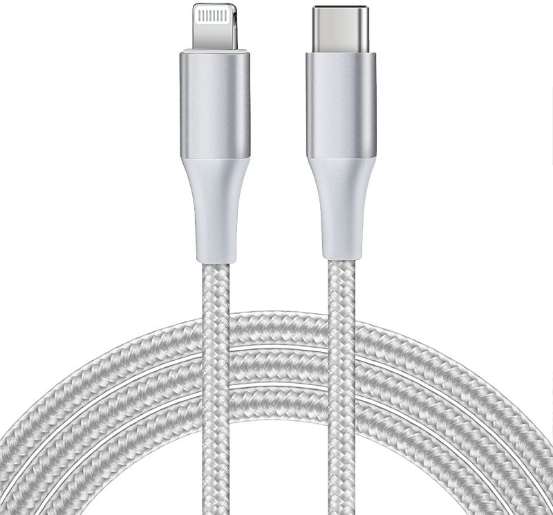 Photo 1 of Suswillhit USB C to Lightning Cable 3ft iPhone Charger Apple MFi Certified Nylon Braided Fast Charging Sync Cord for iPhone 13/12 Pro Max/12/11 Pro/X/XS/XR/8 Plus/AirPods Pro/iPad 8th 2020